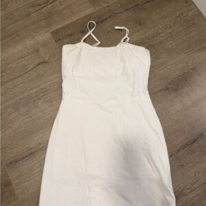 White Alo Dress